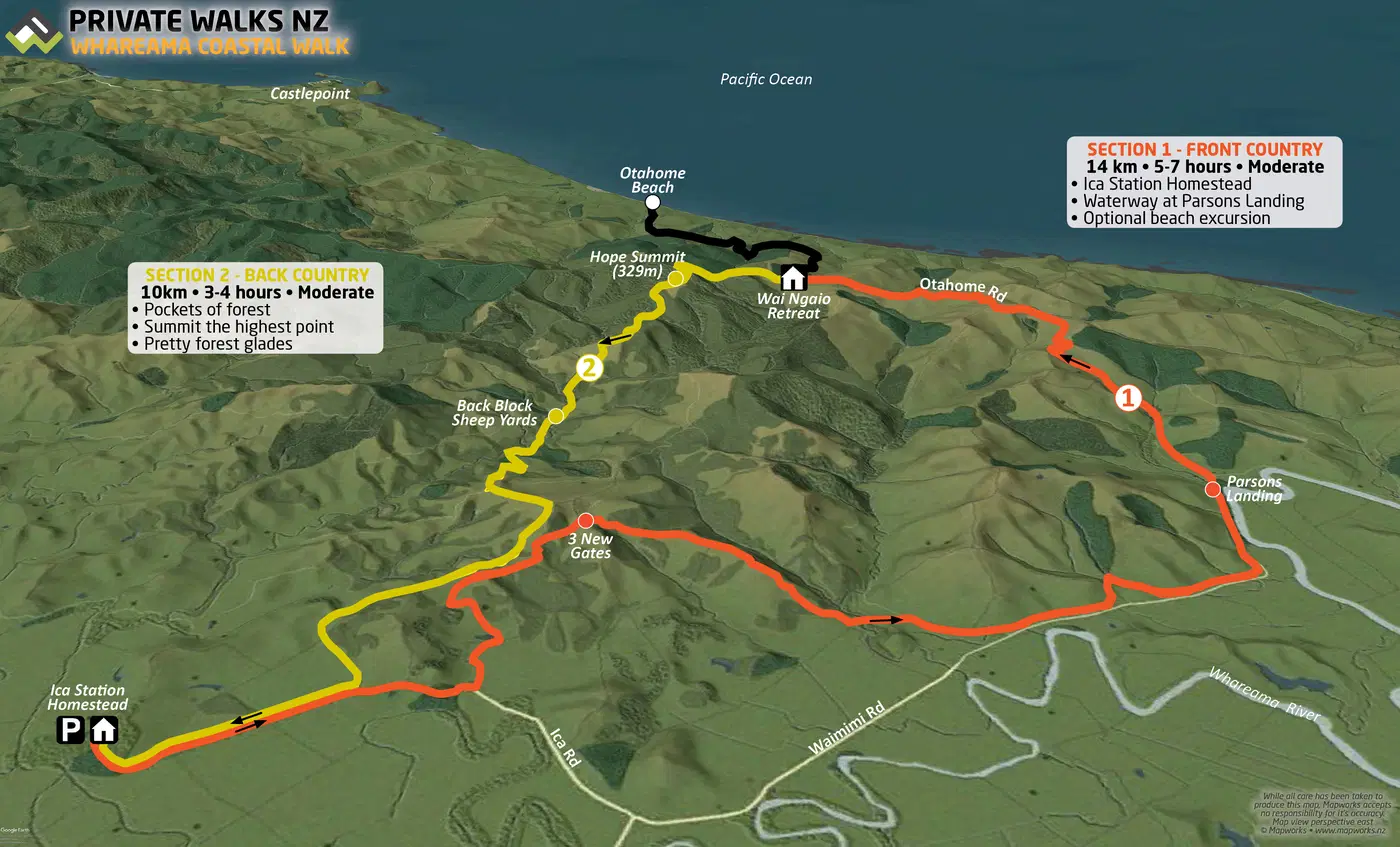 Whareama Coastal Walk Route